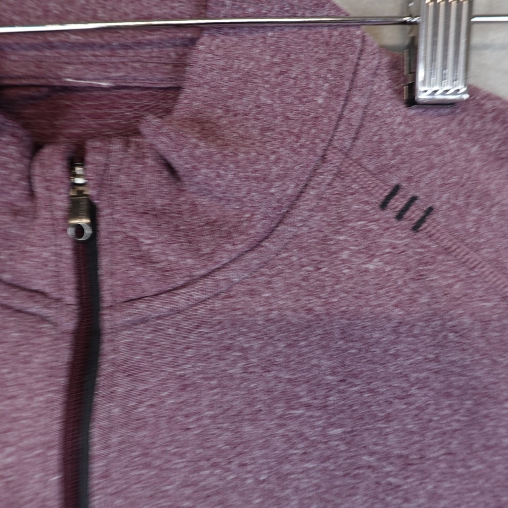 Lululemon Metal Vent Tech 1/2 Zip Pullover Mens Medium Performance Plum Maroon - Picture 2 of 9